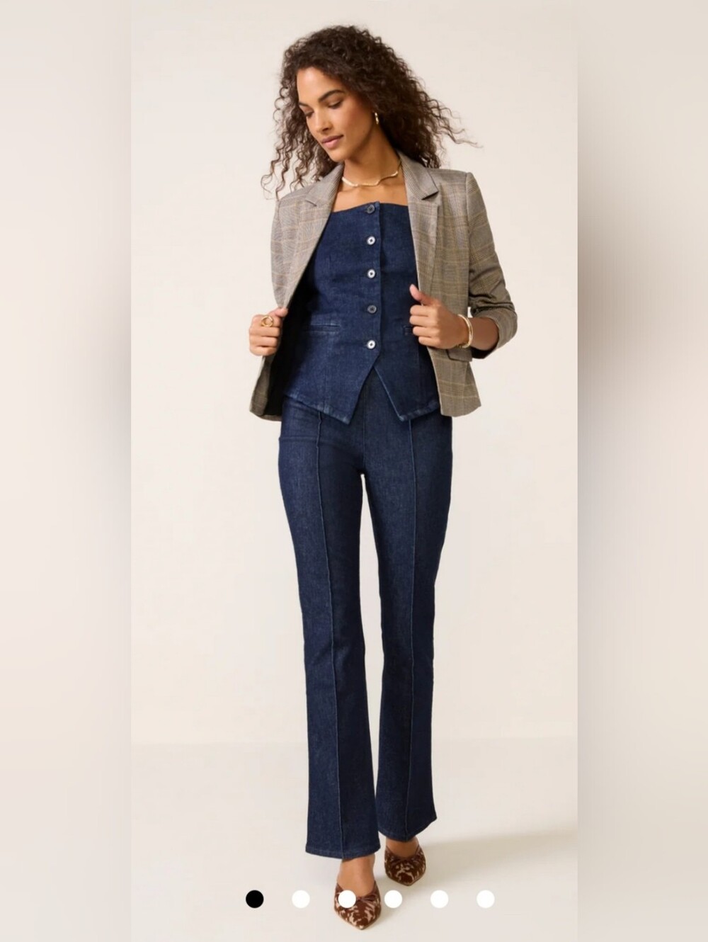 SPANX Micro Flare Jean size M Indigo Blue NWT
